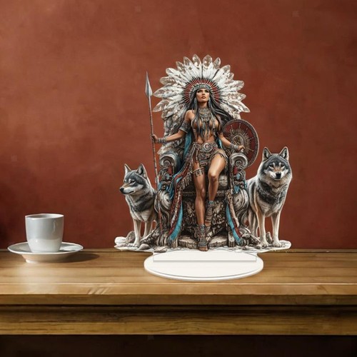 Acrylic native american desk - american,