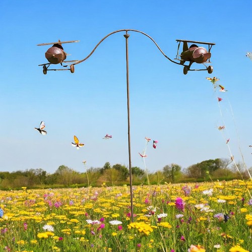 Biplane wind spinner - wind,