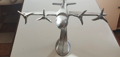 Ornamental silver plane - ornamental,