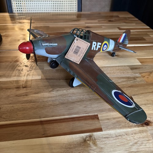 Large tin metal spitfire - tin, model