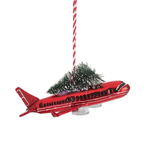 Airplane bauble novelty - airplane, bauble,