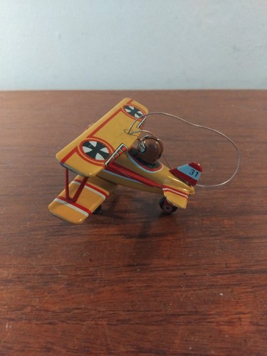 Plane tin toy christmas - toy,