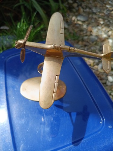 Brass spitfire hurricane plane - brass,