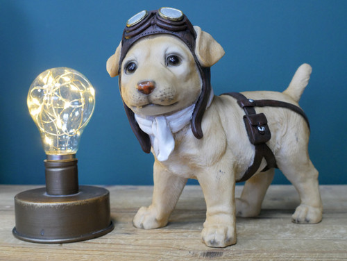Golden lab dog - dog, resin