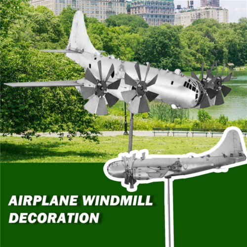 Metal airplane wind spinner - wind,