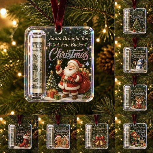 Christmas cash gift ornament - christmas,