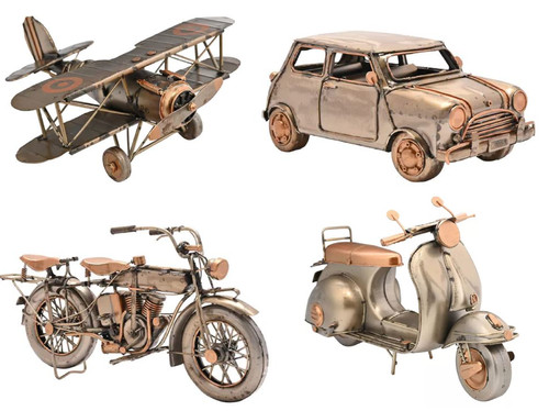 Metal transport figurines - transport,