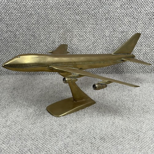 Brass boeing 747 - 747, jet