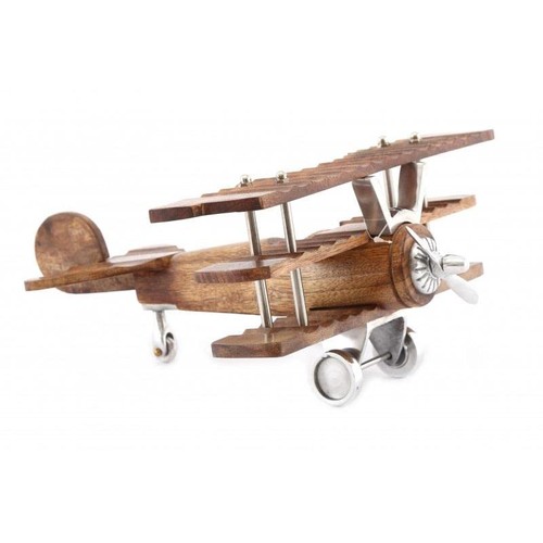 Wooden aeroplane decoration - wooden,