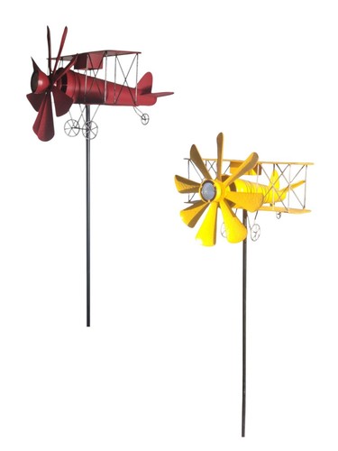 Solar plane wind spinner - plane,
