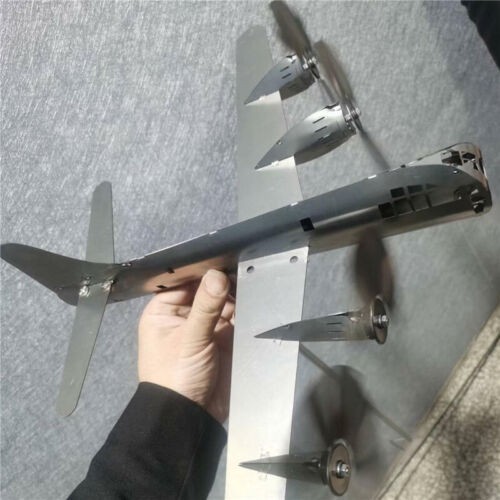 Metal airplane wind spinner - metal,