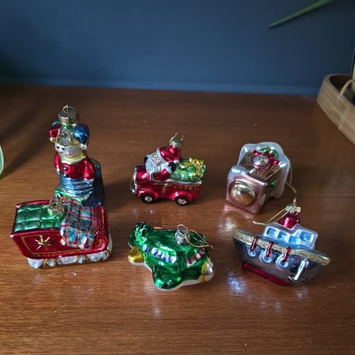 Retro xmas ornaments lot - xmas, (6)