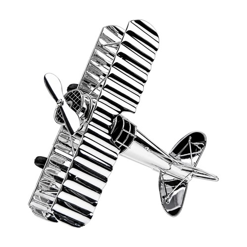 Artisan made metal biplane - artisan-made,