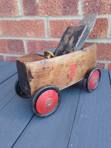 Vintage wood plane - , toy