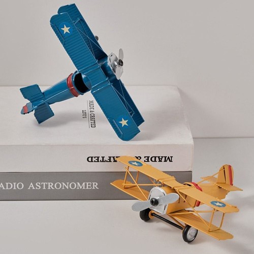 Vintage metal airplane model - metal,