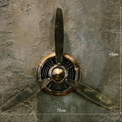 Air plane propeller wall clock - air,