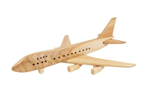 Wooden jumbo jet - jet, toy